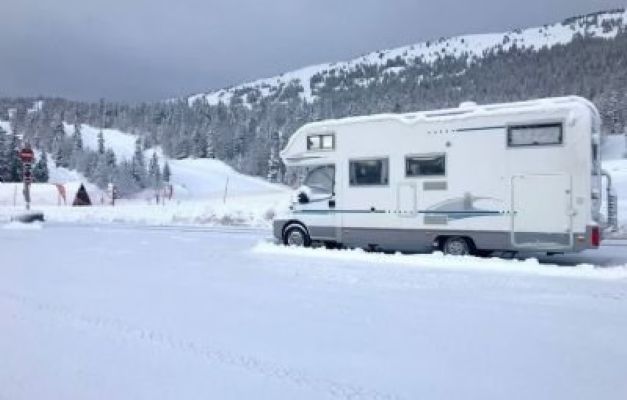 Las autocaravanas tambin son para la nieve